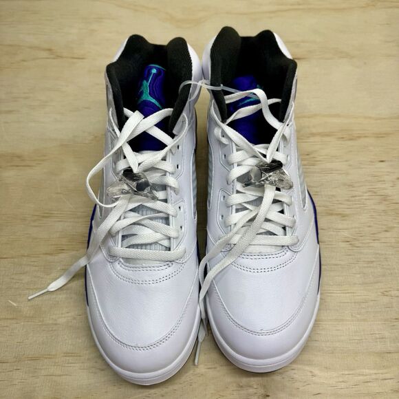 NEW DEFECT Air Jordan 5 Retro Grape White Purple Mens Sz 12 HQ7978-100